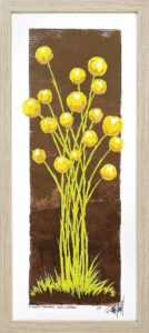 Kindred Flowers, Gold on Umber, by Terrell Thornhill